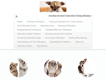 Tablet Screenshot of chihuahuapuppytraining.com